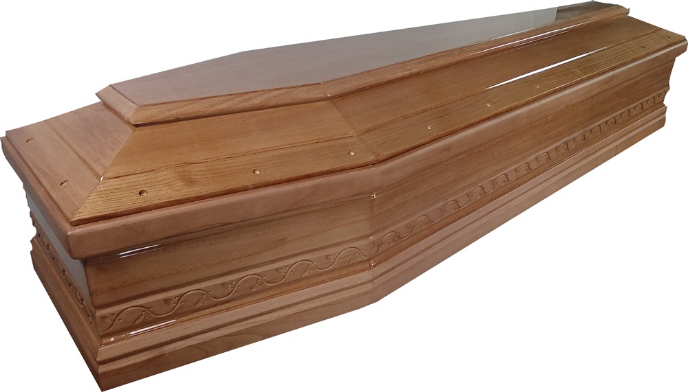 Exquisite Paulownia Solid Wood Coffin