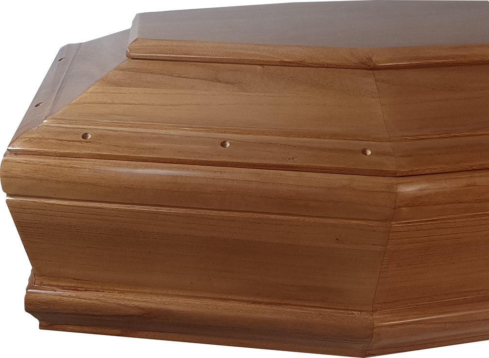 wood coffin